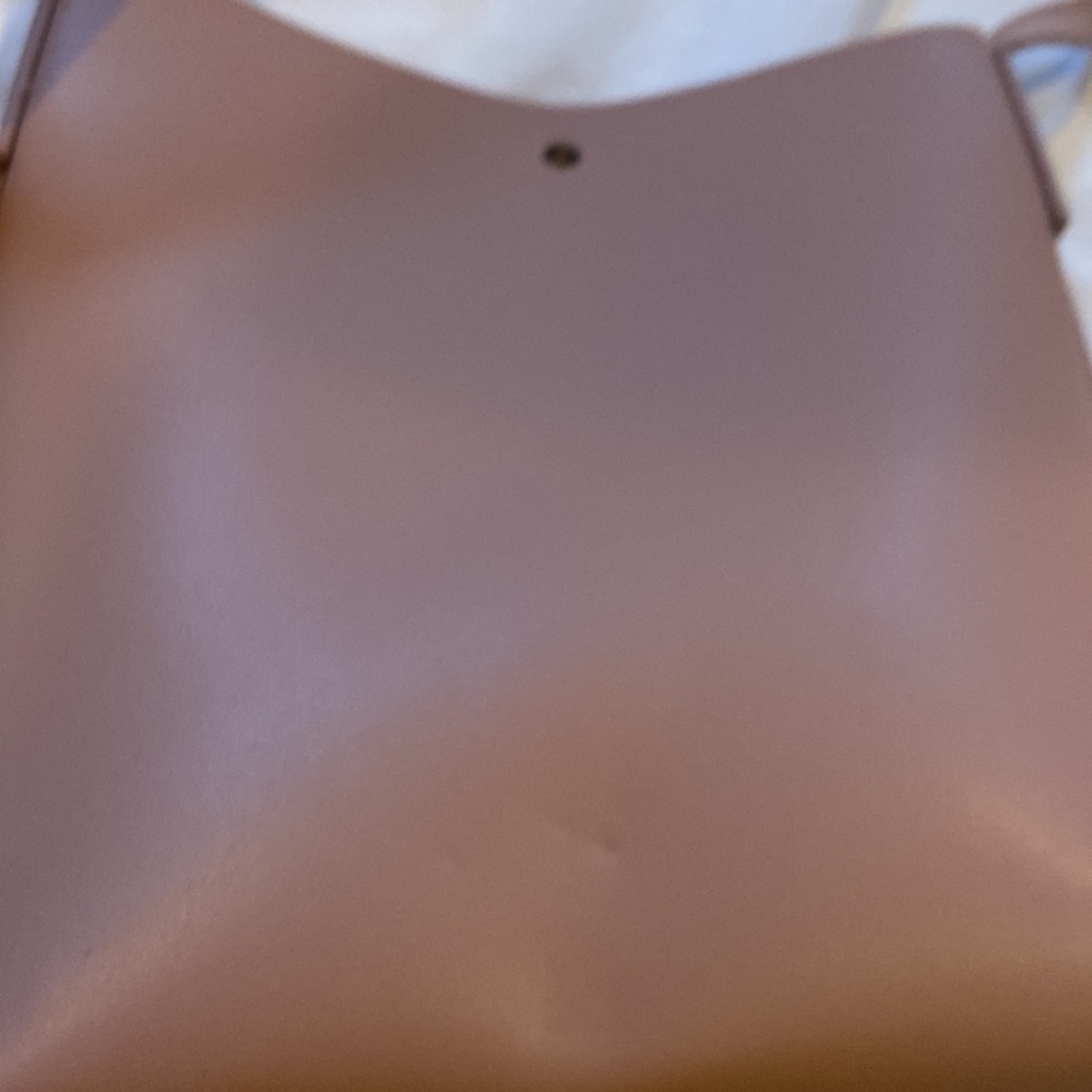 Samara Anthropologie Blush Color X body EUC, Vegan Leather gold button closure! - Picture 13 of 14